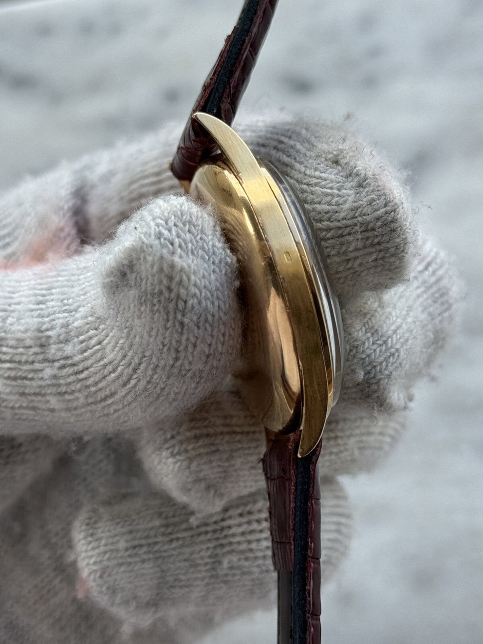 Vintage Zenith Chronograph 18K Gold Watch