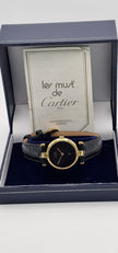 Must de Cartier Vendome Ladies Watch, Black Dial