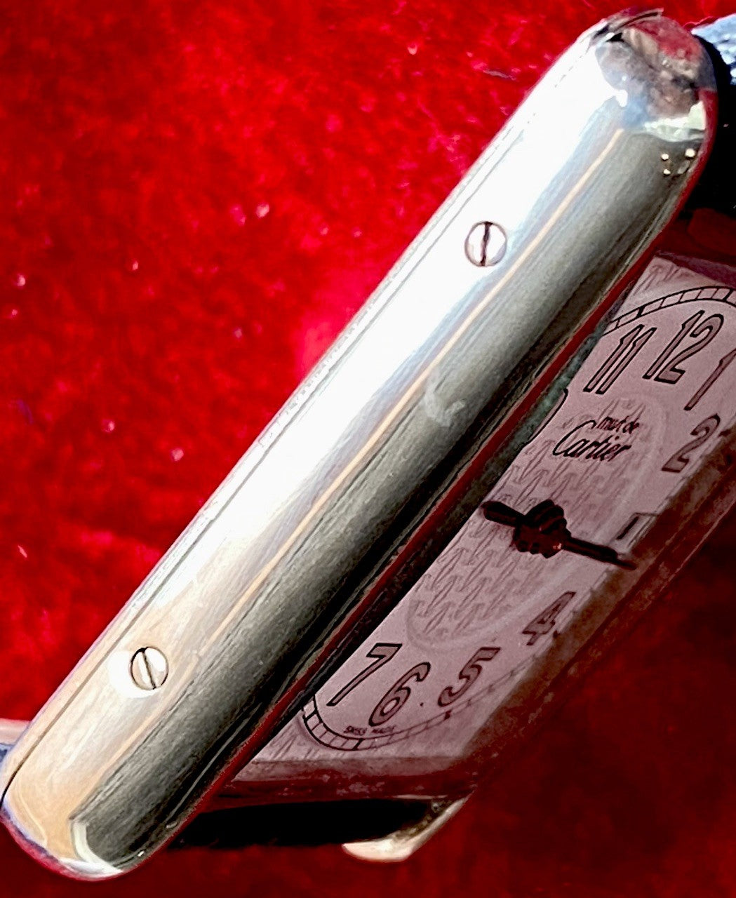 Cartier Tank XL Quartz Silver Watch Ref. 2414 | Watchlunex