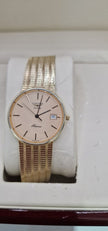 Longines Presence 9ct Gold Watch, Salmon Dial