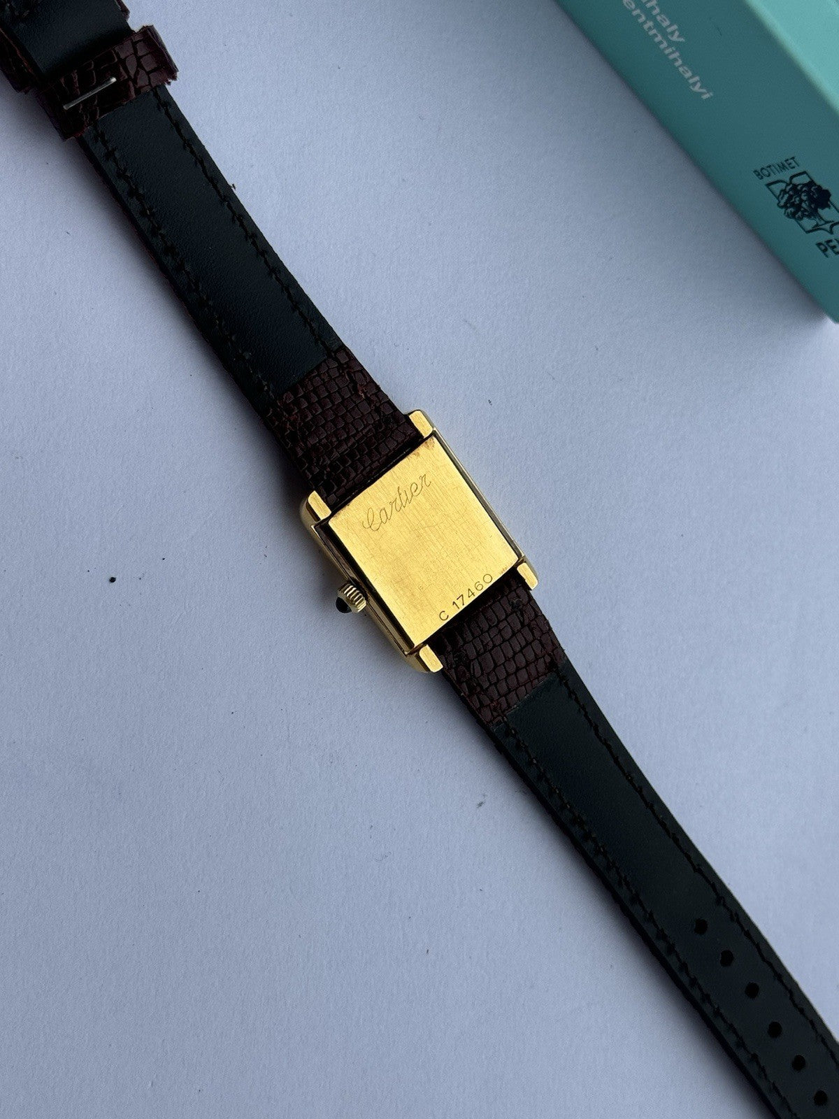 Vintage Cartier Tank Vermeil Ladies Watch