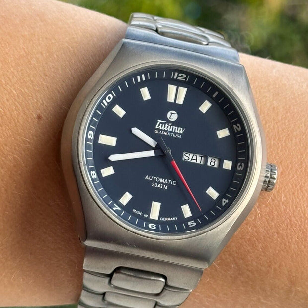 Tutima M2 Coastline Titanium Watch, Blue Dial