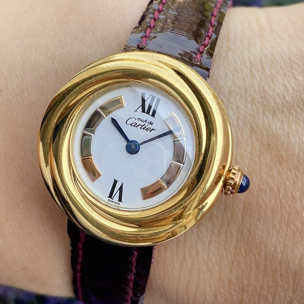 Cartier Must de Vermeil Trinity Watch, Vintage