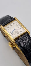 Must de Cartier Tank Gold Watch, Box & Papers, 1989