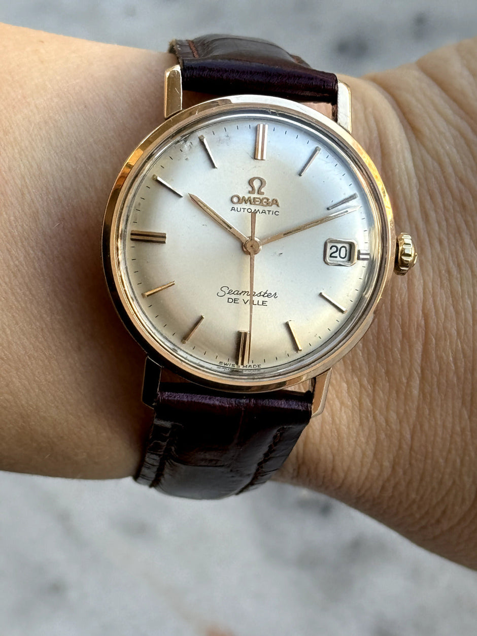 Omega Seamaster De Ville 14K Gold Bezel Watch