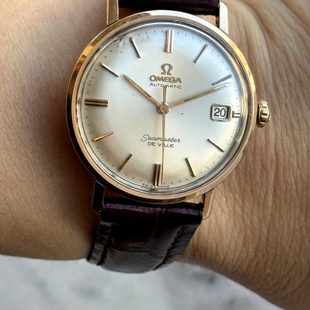 Omega Seamaster De Ville 14K Gold Bezel Watch