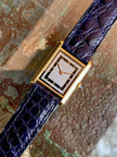 Cartier Tank LM Quartz Watch, Burgundy Strap, Ref. 590005