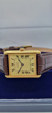 Must de Cartier Tank Watch, New Brown Strap
