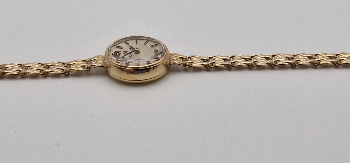 Omega 9ct Gold Ladies Watch, Vintage 1960s