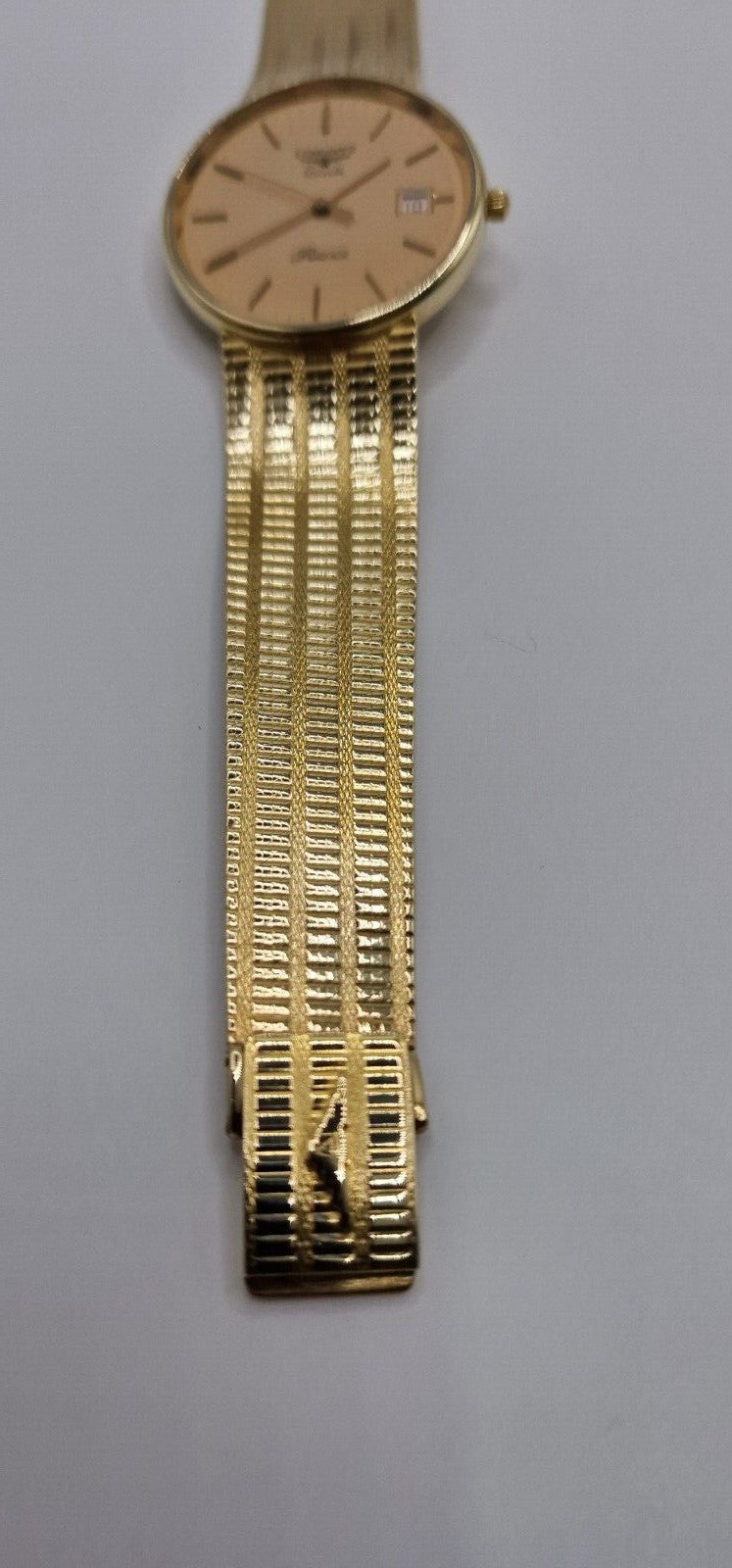 Longines Presence 9ct Gold Watch, Salmon Dial