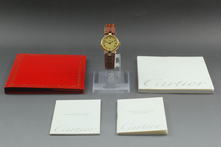 Cartier Must Vermeil Watch, With Papers