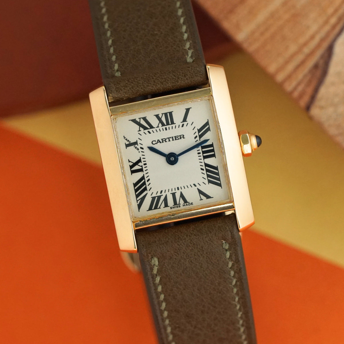 Cartier Tank Francaise Small 18k Yellow Gold W5000256 Quartz