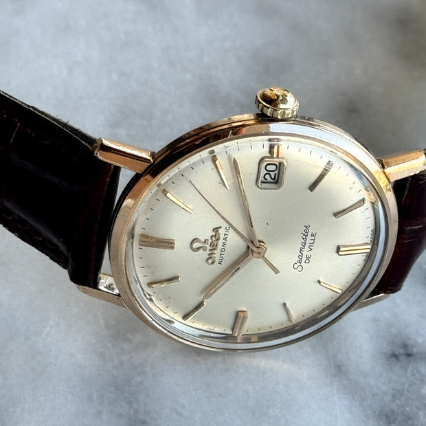 Omega Seamaster De Ville 14K Gold Bezel Watch