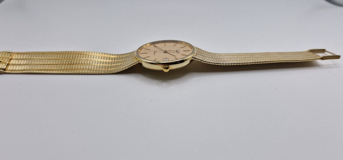 Longines Presence 9ct Gold Watch, Salmon Dial