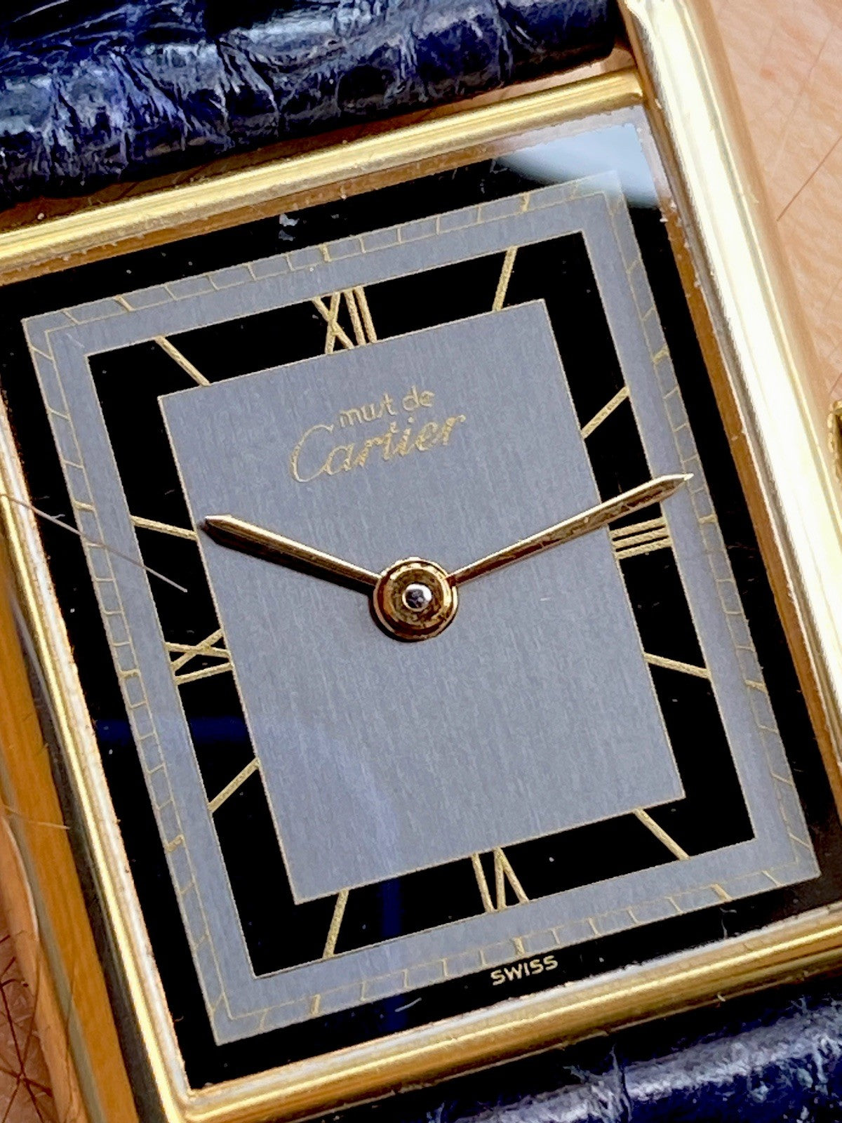 Cartier Tank LM Quartz Watch, Burgundy Strap, Ref. 590005