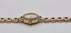 Rotary 9ct Gold Diamond Bezel Ladies Watch