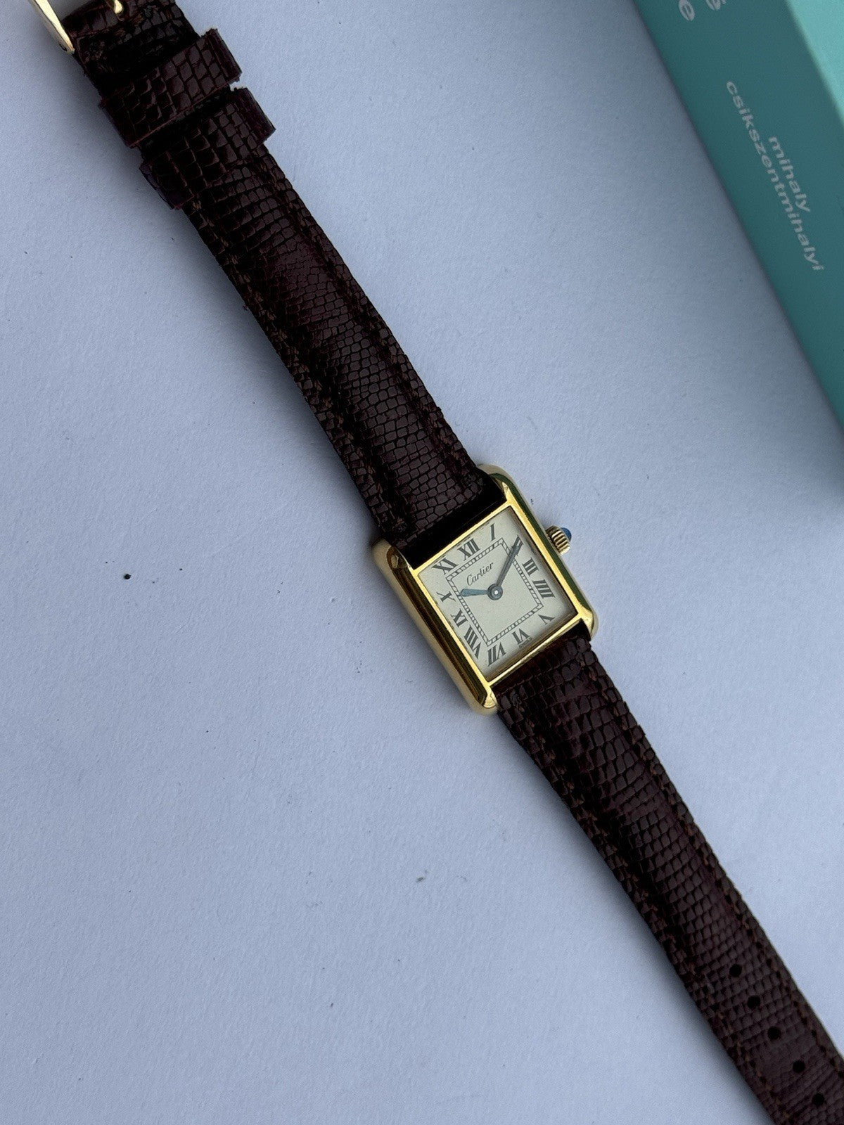 Cartier Tank Vermeil Manual - Vintage Lady's, Gold-Plated Steel, 24mm