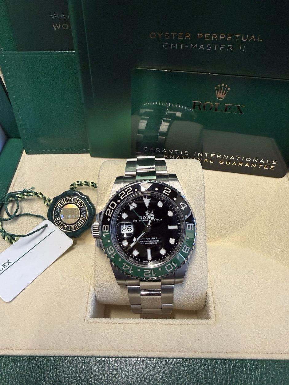 2024 Rolex GMT Master II 40mm 126720VTNR Sprite on Oyster Mint Complete Set