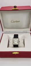 Cartier Tank Solo Steel Watch, Blue Cabochon Crown