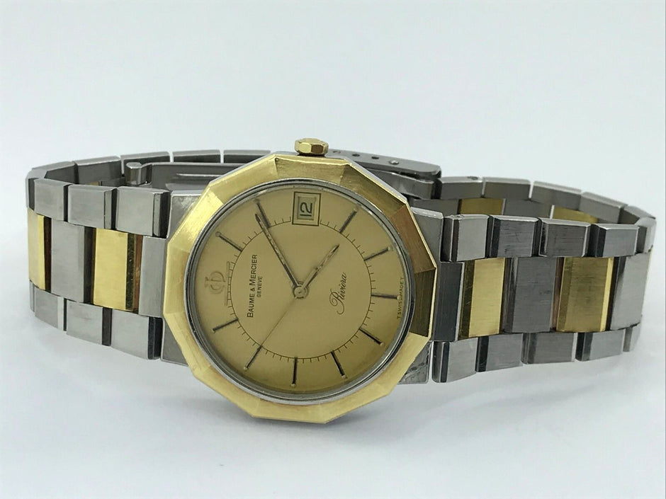 Baume & Mercier Riviera 18K Gold & Steel Watch