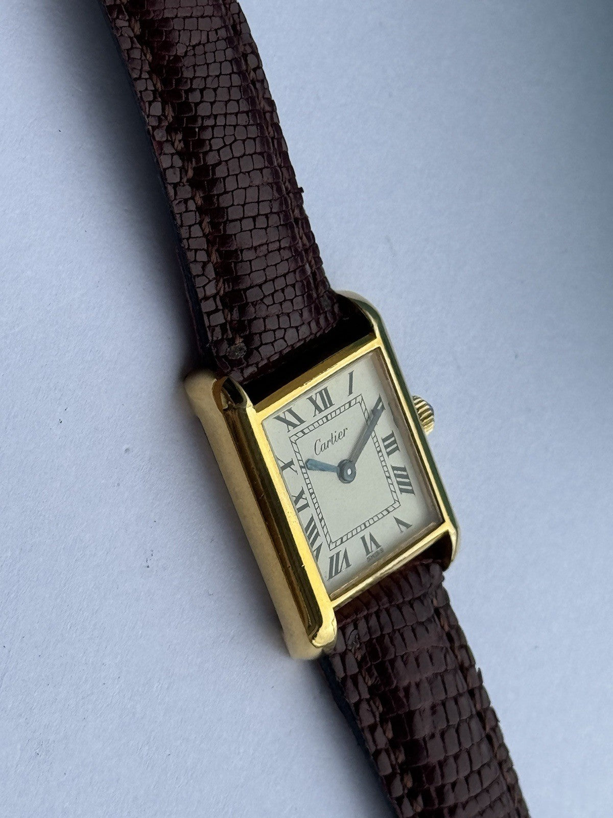 Cartier Tank Vermeil Manual - Vintage Lady's, Gold-Plated Steel, 24mm