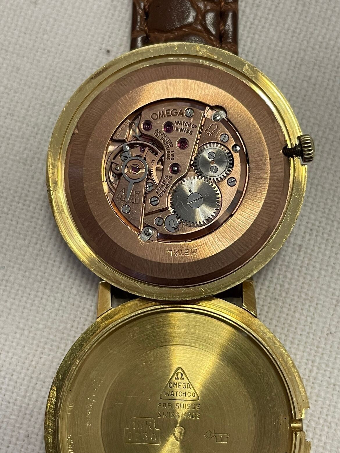 Omega 18K Gold Manual Wind Watch, Cal. 620