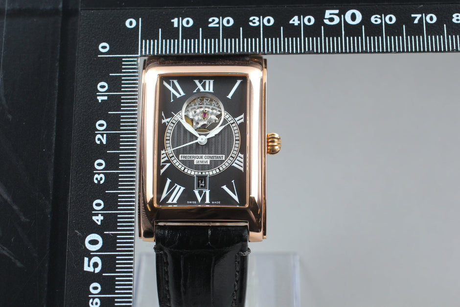 Frederique Constant Pink Gold Watch, Box & Papers