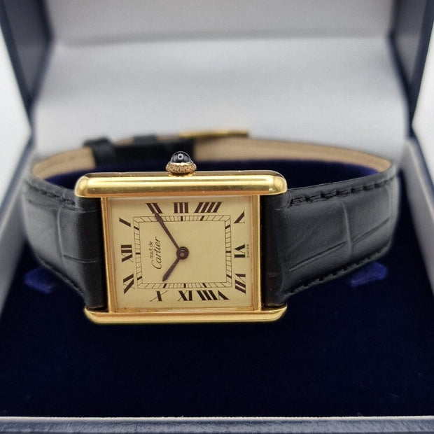 Must de Cartier Tank Watch, Mid Size Mechanical