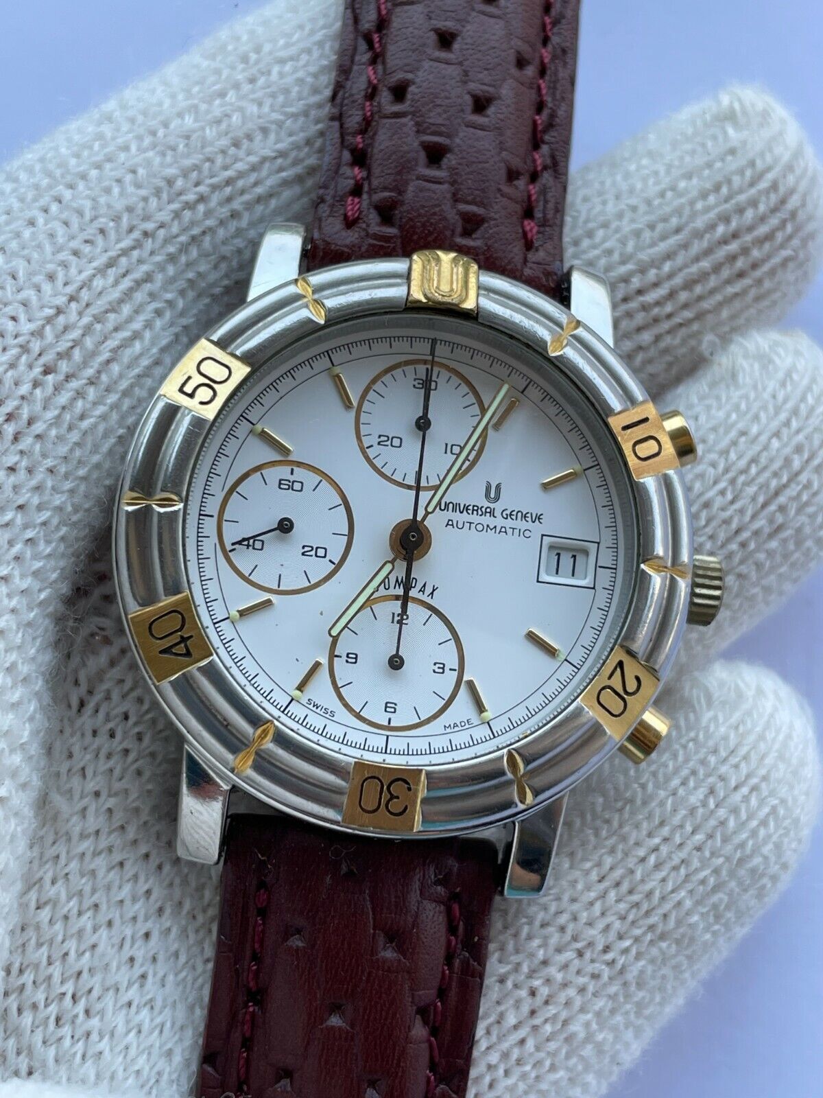 Universal Geneve Compax Chronograph Watch