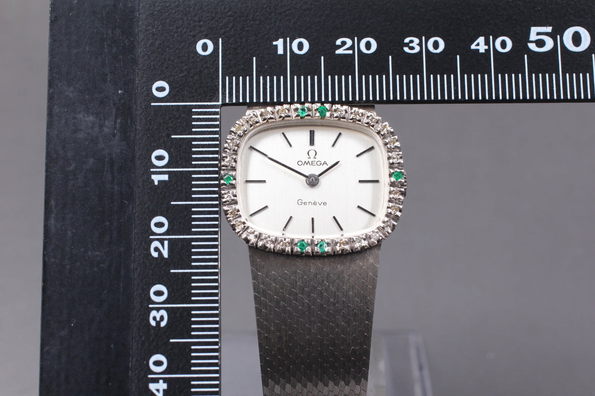 Omega Geneve Diamond Bezel Ladies Watch, 1973