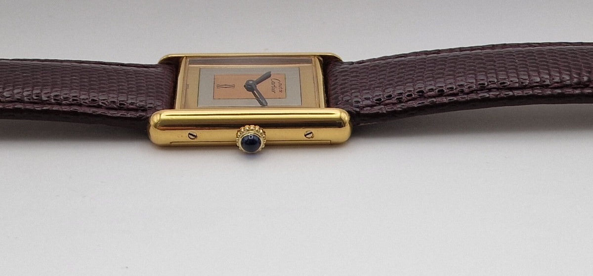 Must de Cartier Tank Mechanical Watch, Mid Size