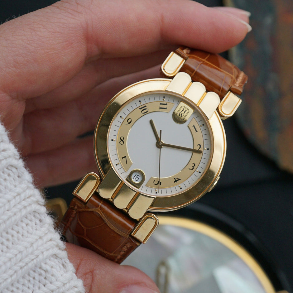 Harry Winston Premier 18k Yellow Gold Automatic Date 34mm 2010