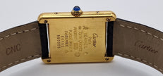 Must de Cartier Tank Gold Watch, Box & Papers, 1989
