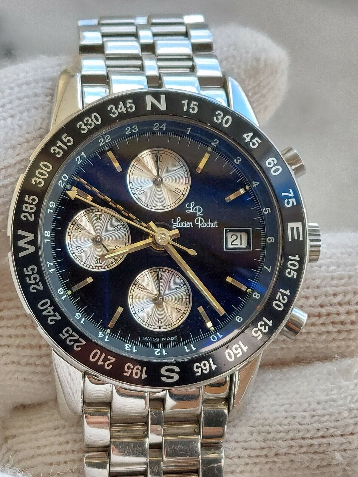 Lucien Rochat Chronograph GMT Diver Watch