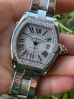 Cartier Roadster 2510 Diamond Bezel Watch