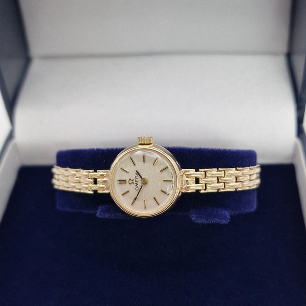 Omega 9ct Gold Ladies Watch, Vintage 1960s