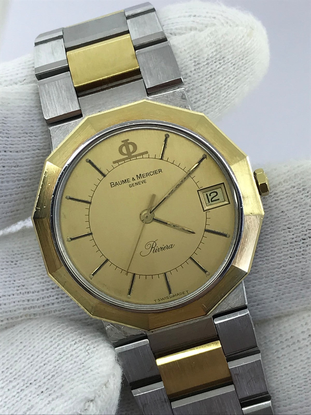 Baume & Mercier Riviera 18K Gold & Steel Watch
