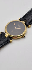 Must de Cartier Vendome Ladies Watch, Black Dial