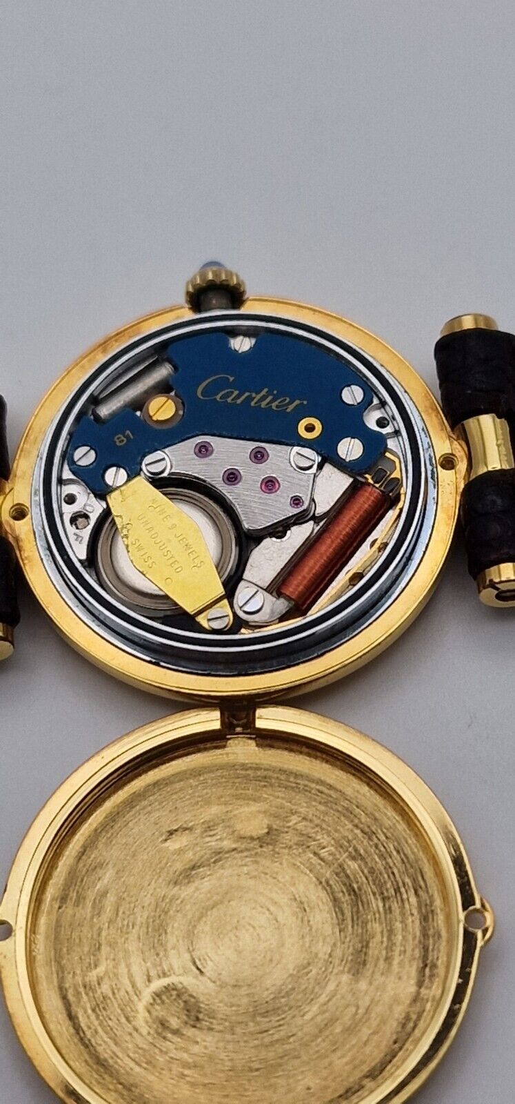 Must de Cartier Ladies Watch, Burgundy Dial