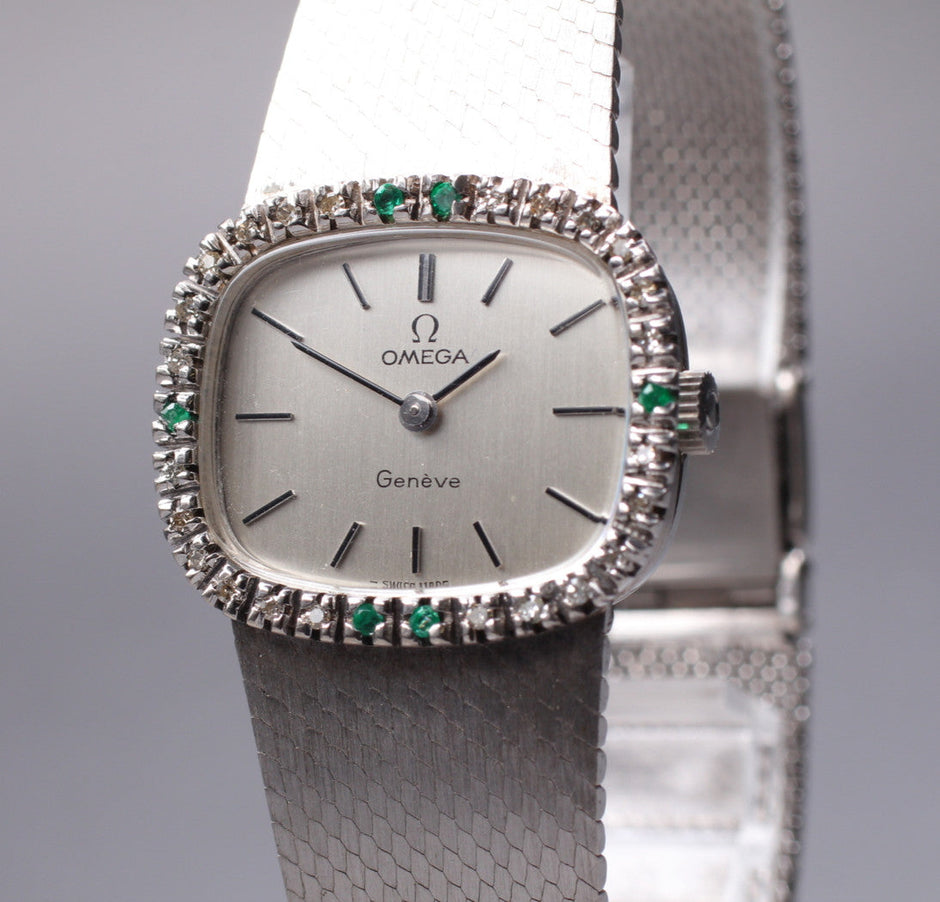 Omega Geneve Diamond Bezel Ladies Watch, 1973