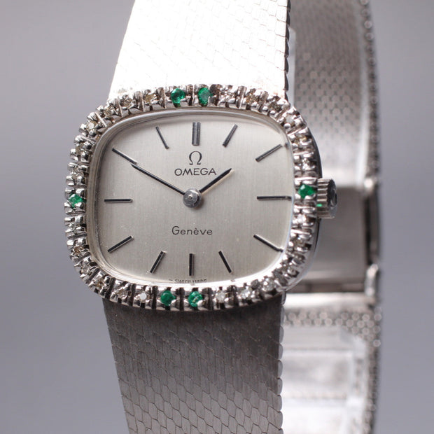 Omega Geneve Diamond Bezel Ladies Watch, 1973