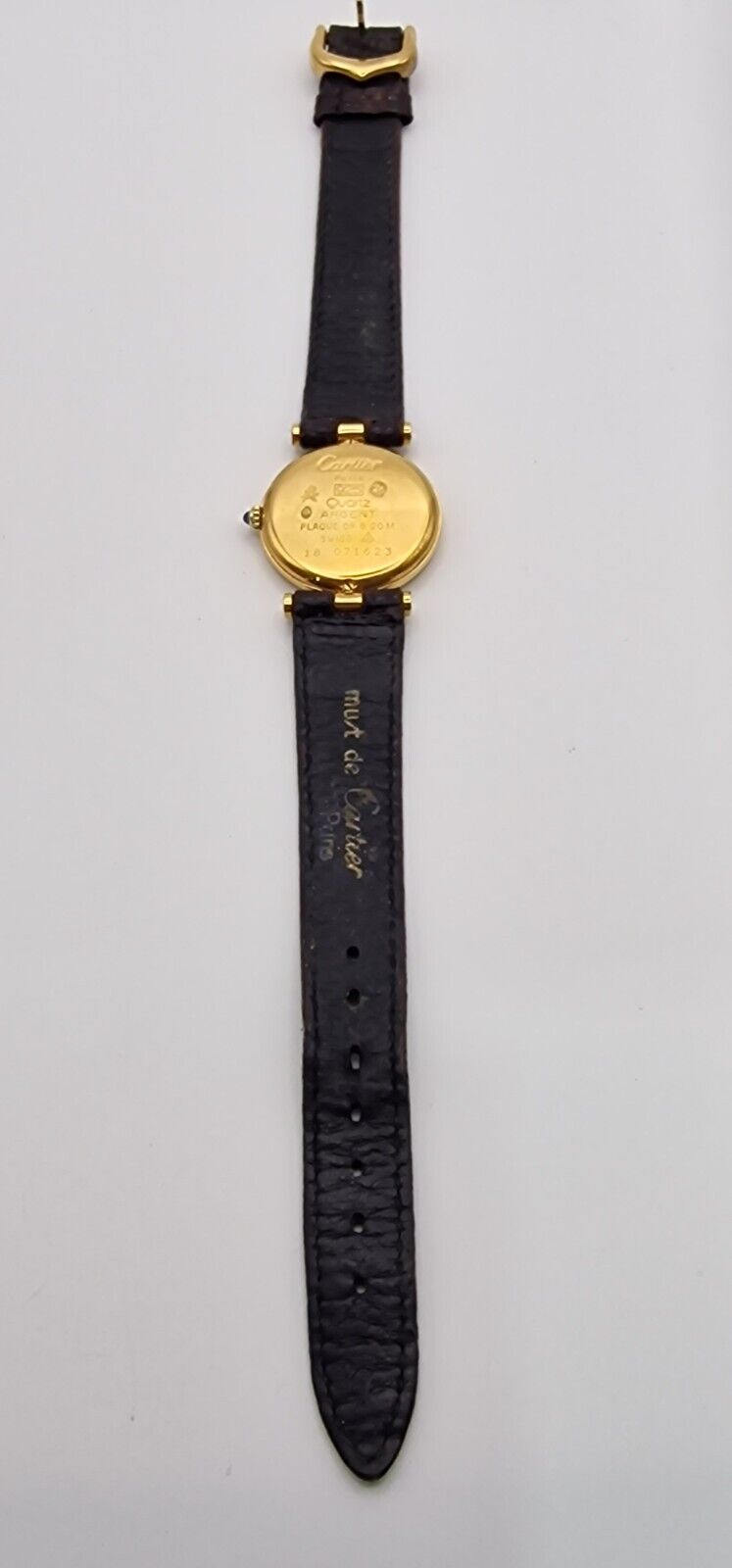 Must de Cartier Ladies Watch, Burgundy Dial