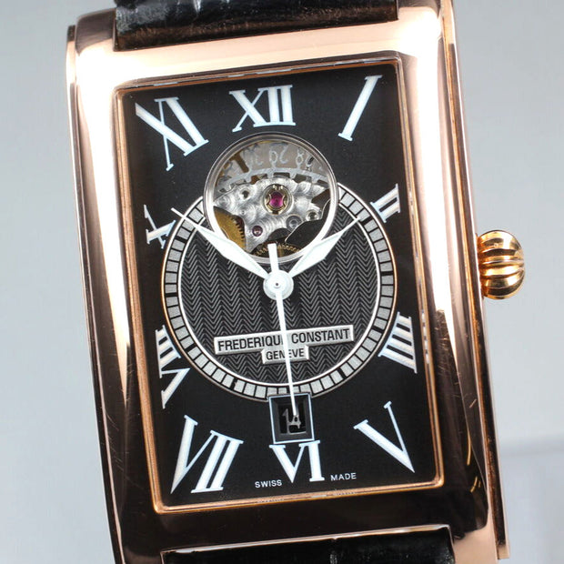 Frederique Constant Pink Gold Watch, Box & Papers