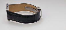Cartier Tank Solo Steel Watch, Blue Cabochon Crown