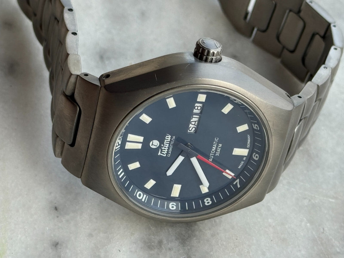Tutima M2 Coastline Titanium Watch, Blue Dial