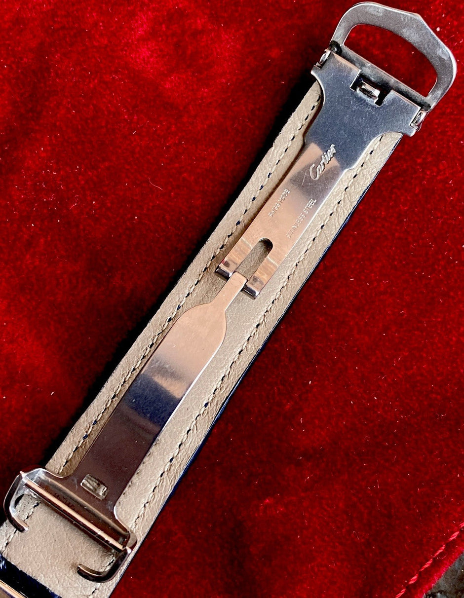 Cartier Tank XL Quartz - 925 Silver, White/Grey Dial, Ref. 2414 W1014354