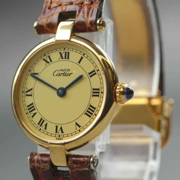 Cartier Must Vermeil Watch, With Papers