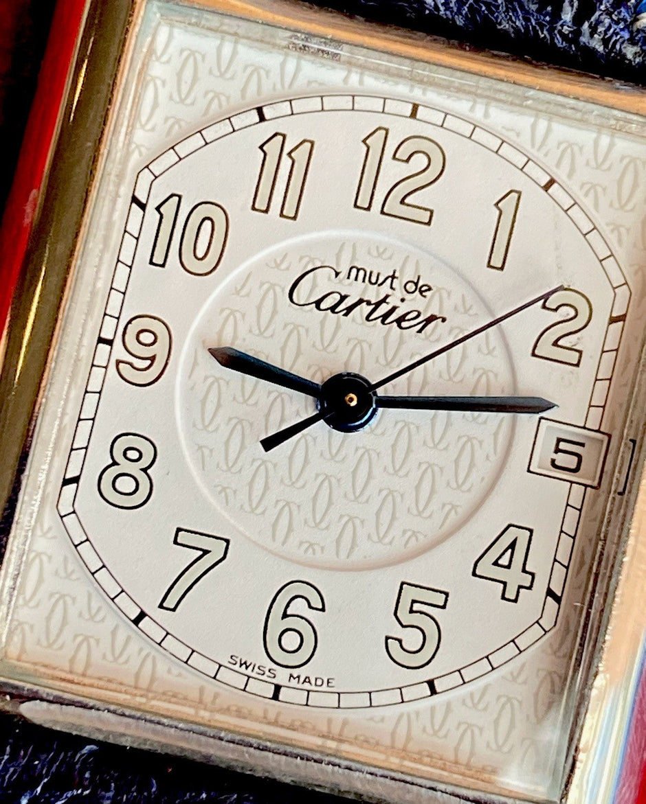 Cartier Tank XL Quartz Silver Watch Ref. 2414 | Watchlunex