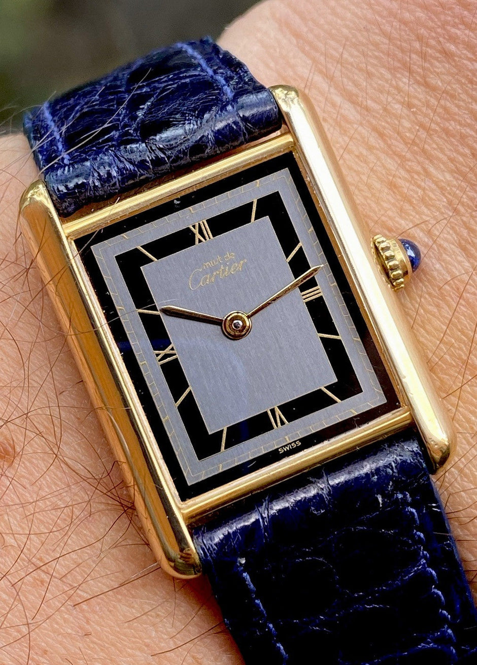 Cartier Tank LM Quartz Watch, Burgundy Strap, Ref. 590005