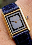 Cartier Tank LM Quartz Watch, Burgundy Strap, Ref. 590005
